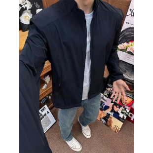 lu版型防晒衣男款春夏季薄款冰丝速干皮肤衣痞帅立领正肩修身外套