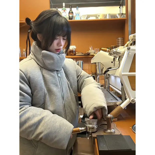 空气层G9哈灵顿飞行员棉服男款秋冬季加厚美式复古棉衣围巾外套