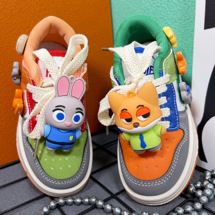 幼儿园超轻大童中童2026新款 春秋款 潮 男童女童板鞋 疯狂动物城童鞋