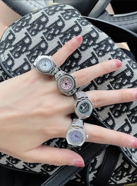 原创设计可调节个性简约戒指手表