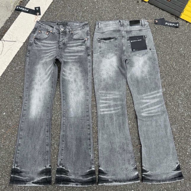 thumbnail for Meichao Spring and Autumn New Retro Splashed Ink Hole Hot Diamond Jeans High Street Washed Casual Trend Bootcut Pants Men