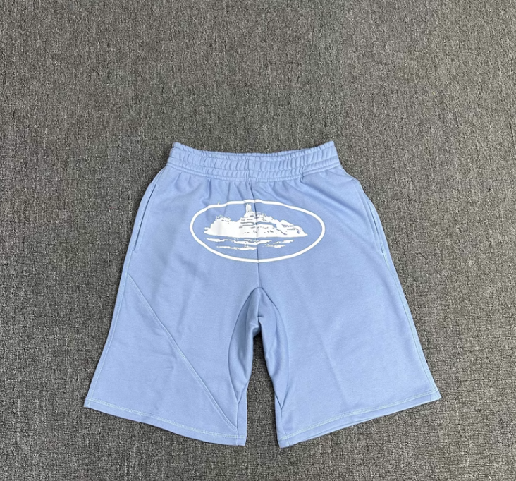 thumbnail for Corteiz Classic Alcatraz Print Summer New arrival Street Loose Casual Trendy Hip Hop Half Length shorts Men