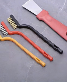 煤气灶长柄清洁刷铁丝强力去污灶台小钢刷子燃气灶缝隙锅刷钢丝刷