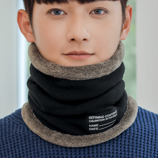 冬季防风保暖男士围脖户外骑车运动防寒加厚加绒脖套护颈护脸围巾