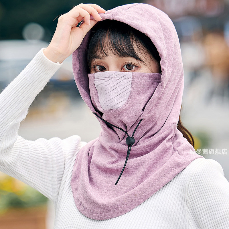 冬季女头套骑行防寒保暖口罩防风加厚二合一女士面罩护脸包头帽子