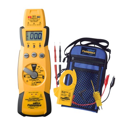 菲比斯 Fieldpiece HS33 手动量程万用表适用于HVAC/R