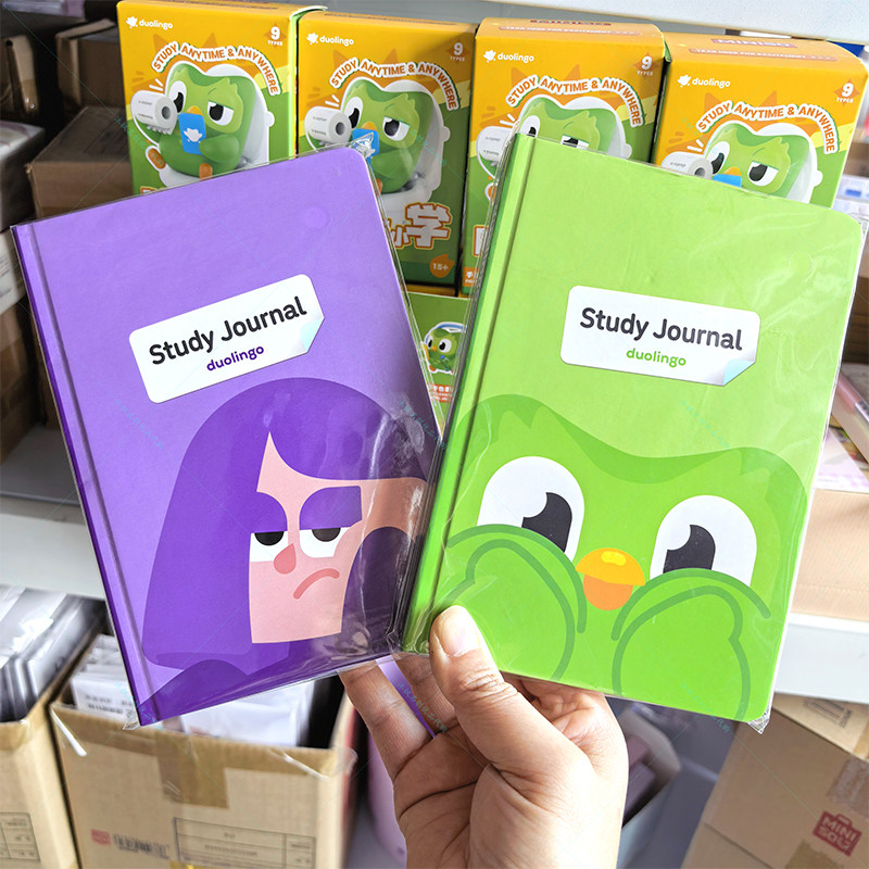 名创优品多邻国立体扉页B6精装本