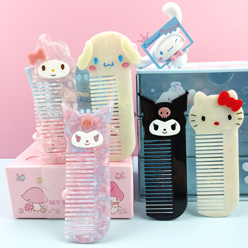 醋酸材质卡通梳子三丽鸥造型