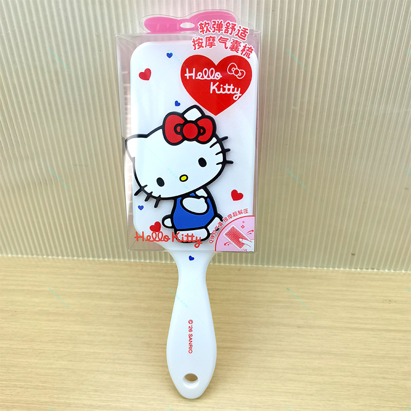 MINISO名创优品三丽鸥家族凯蒂猫方形气囊按摩梳Hello Kitty梳子