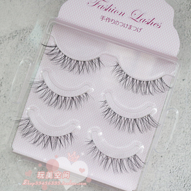 花语系列假睫毛女磨尖卷翘无辜眼4D空气妆感自然凌乱交叉卷曲柔软,彩妆/香水/美妆工具,假睫毛,淘宝优惠券,粉丝福利购,淘宝优惠卷