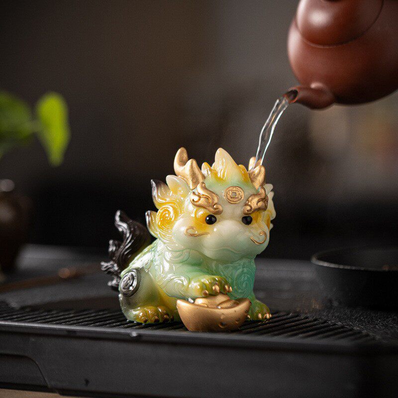 招财元宝貔貅变色可养茶宠摆件