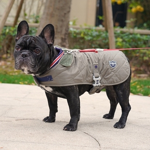 英国Hugo&Hudson宠物衣服防寒冬天英伦绅士马甲披风棉衣中大型犬