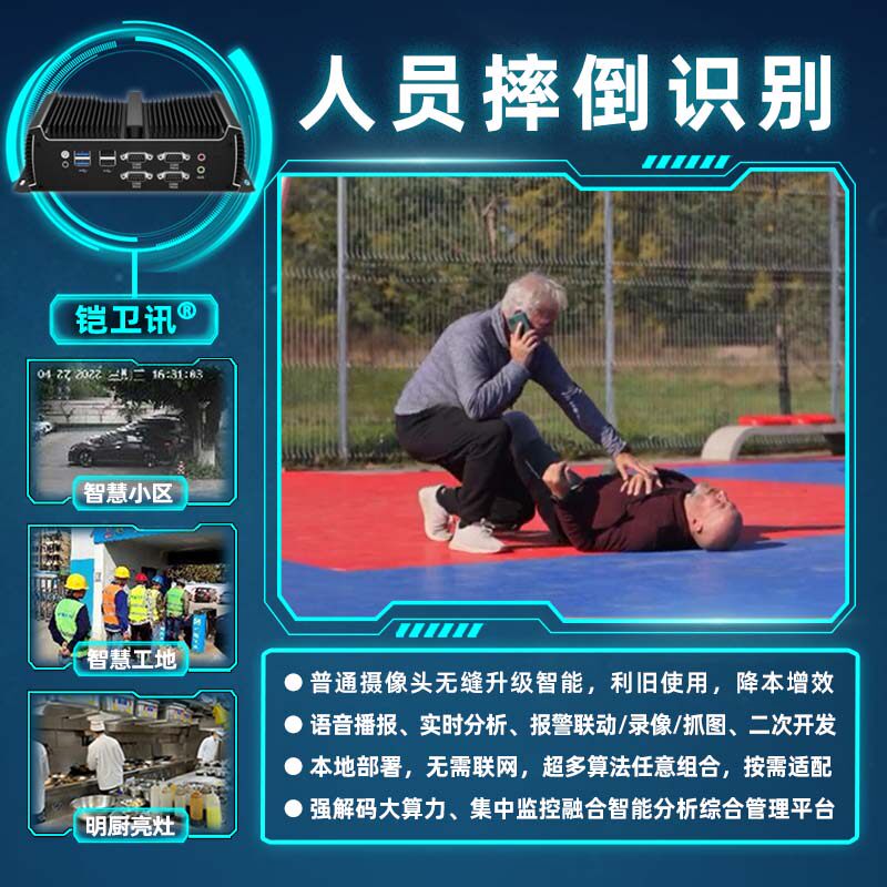 铠卫讯AI分析盒子内置60+种算法