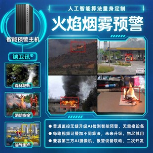 8路800万AI抽烟实时接打电话检测视频分析算法主机机器视觉服务器