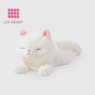 LIVHEART猫抱枕公仔毛绒玩具可爱猫咪玩偶睡觉抱枕安抚娃娃女