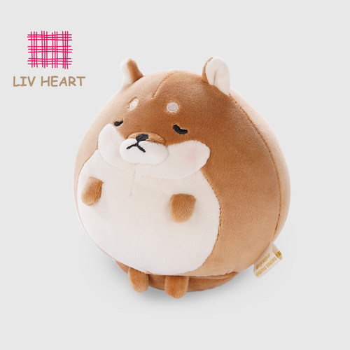 LIVHEART柴犬玩偶发热毛绒玩具