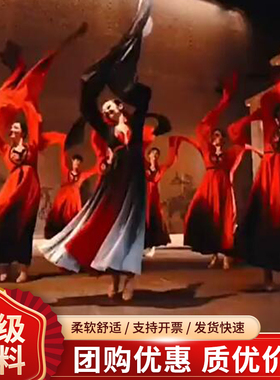 书简舞古典舞水袖舞蹈演出服装渐变中国风练功服女飘逸表演服全套