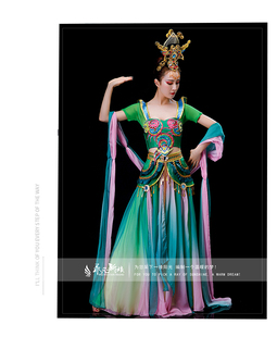 敦煌飞天丝路古典舞成人舞蹈服装表演演出民族舞台服装新款飘逸女