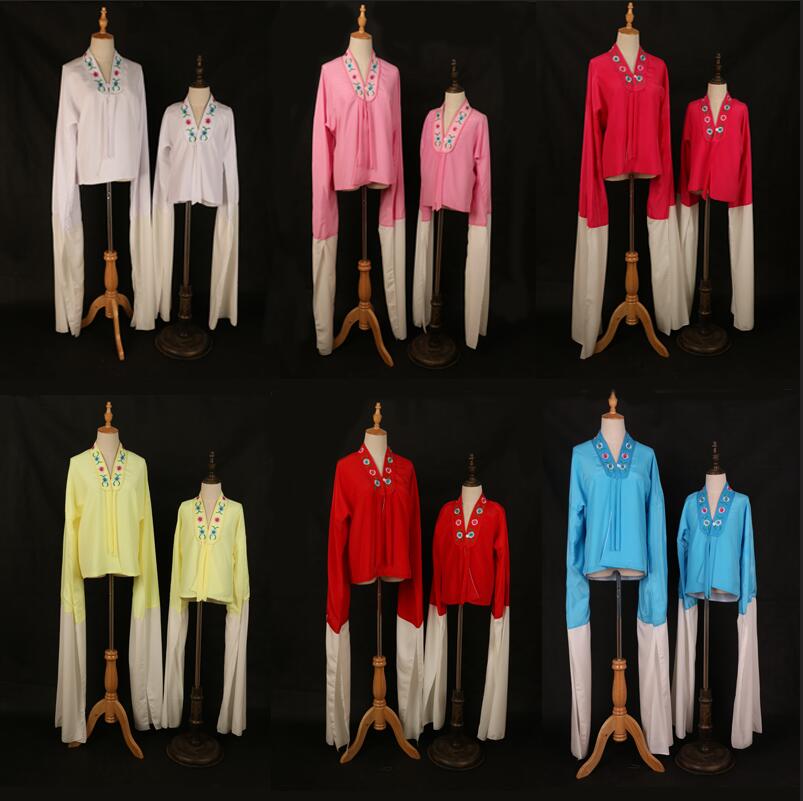 古典越剧花旦练功水袖对披戏服