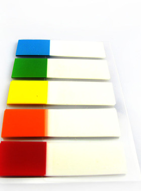 HOPAX 透明塑料指示标签 N次贴 分类 归档贴 12*45mm 100张/包