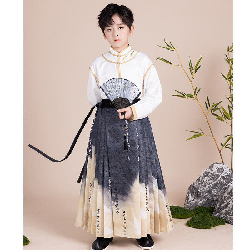 汉家小童儿童马面裙男童汉服唐装男孩国风汉元素新中式演出服古装,童装/婴儿装/亲子装,汉服,淘宝优惠券,粉丝福利购,淘宝优惠卷