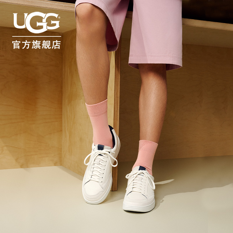 UGG系带舒适小白鞋时尚休闲鞋