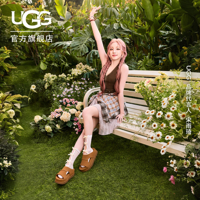 UGG厚底一脚蹬款休闲金星拖鞋