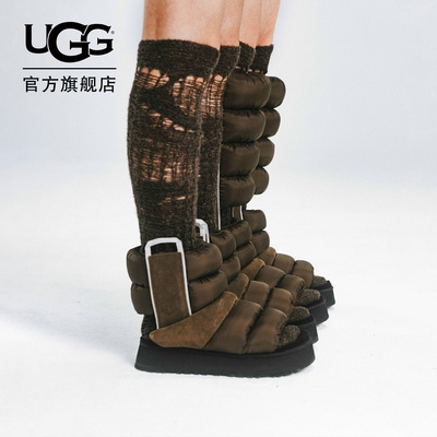 UGG舒适纯色时尚厚底两穿休闲鞋