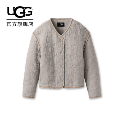 UGG中性纯色轻薄款绗缝夹克外套