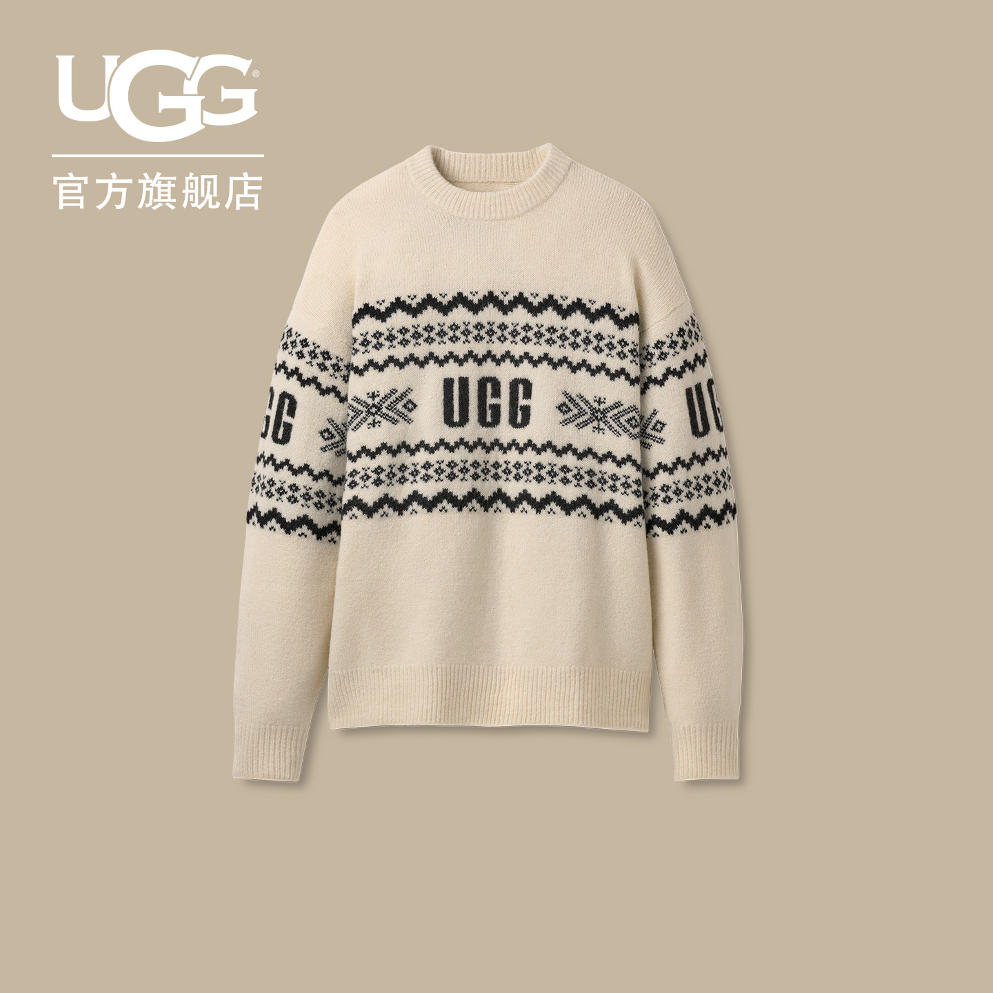 UGG舒适保暖圆领休闲针织毛衣