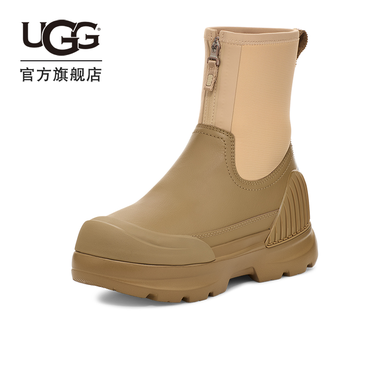 UGG秋季新款男女同款时尚舒适厚底圆头拉链休闲短靴时装靴1158235