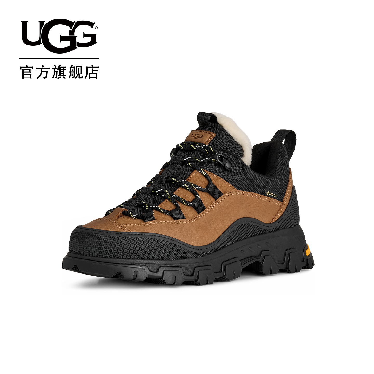UGG简约低帮系带平跟休闲徒步鞋