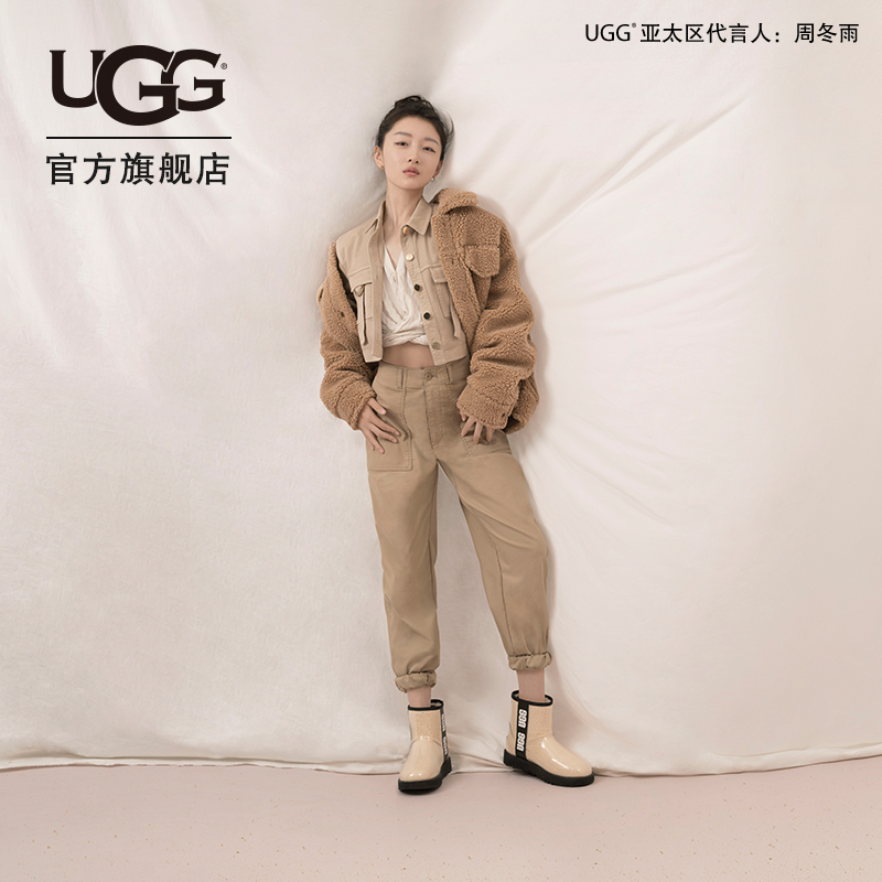 UGG2020秋冬新款女士服饰宽松版飞行员短款夹克明星同款 1113951