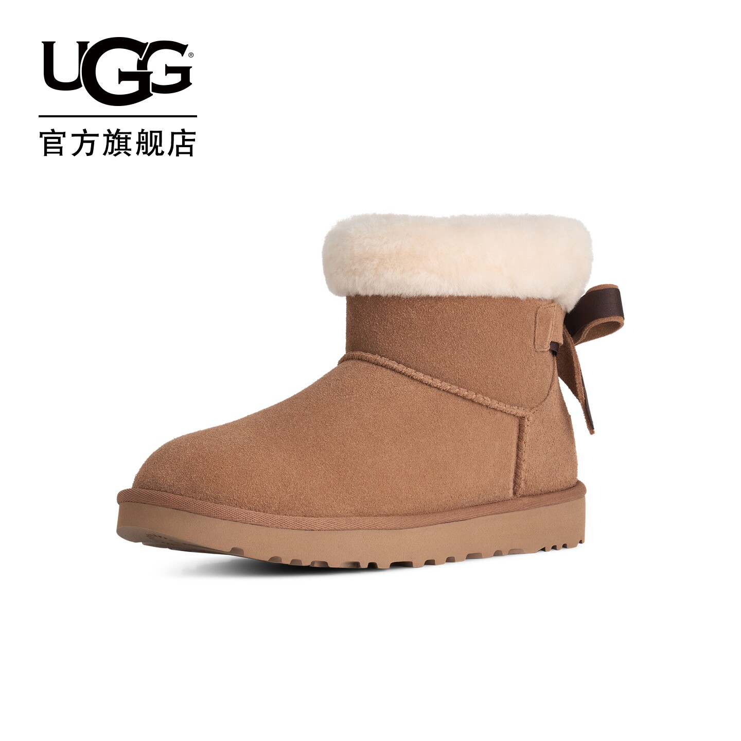 UGG时尚蝴蝶结贝莉迷你雪地靴图片