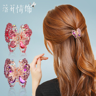 蝴蝶抓夹头饰小巧精致中号发夹侧边发卡刘海夹头发夹子鲨鱼夹爪子