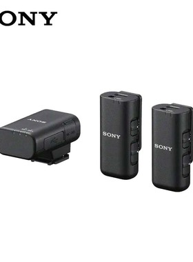 SONY索尼 ECM-W3 一拖二无线领夹麦克风 数码相机 原装 话筒