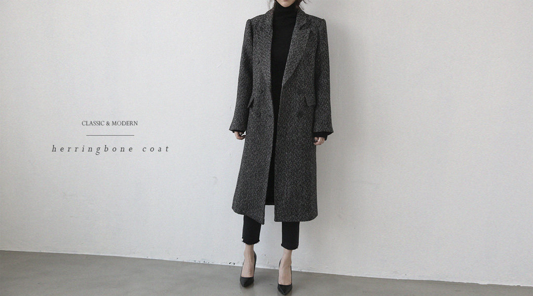 新款修身女装单面羊绒中长款大衣裁剪图纸1：1服装制版纸样