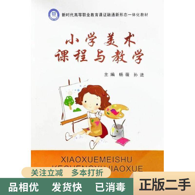 旧书正版/小学美术课程与教学 杨薇 孙进 陕西师范大学出版总社 9787569505658