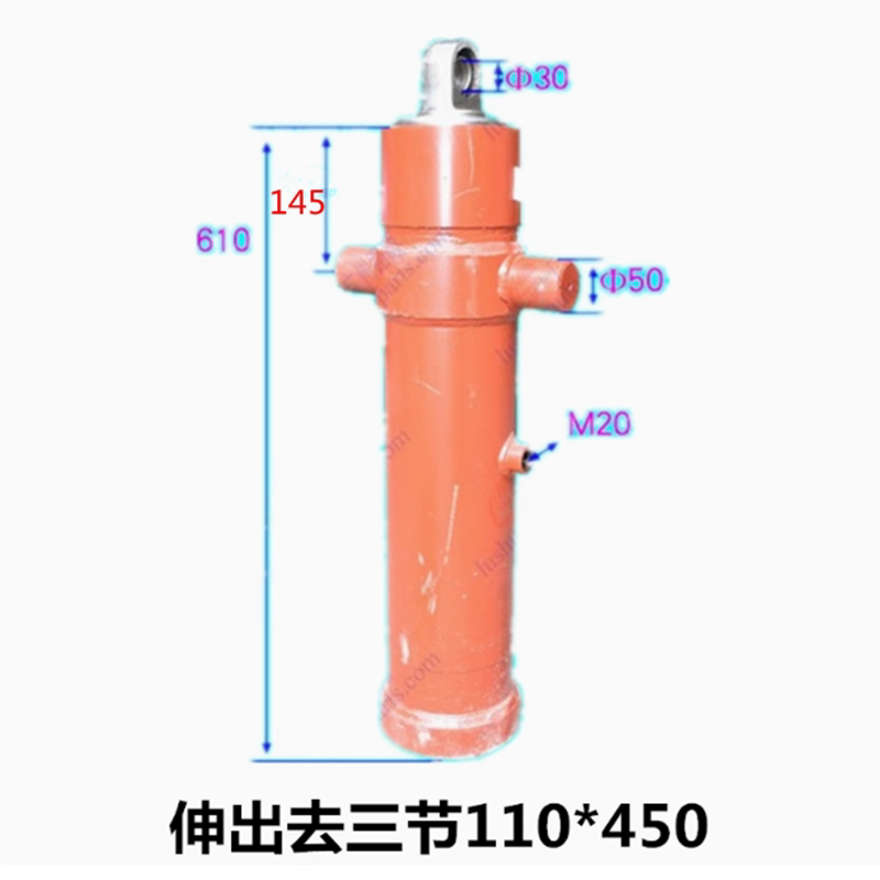 重汽王牌豪曼沃轻卡三节自卸油缸