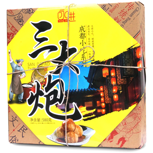 成都特色小吃永进三大炮580g传统糕点心糯米糍粑四川特产零食