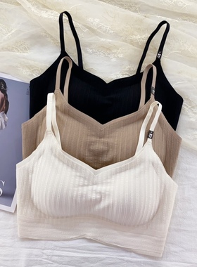 古妃G3141小胸无痕舒适短款吊带美背内搭抹胸文胸打底内衣女