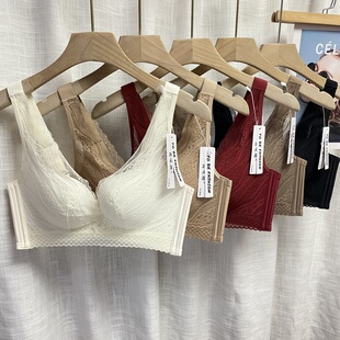茜咪璐6808乳胶棉BC薄杯款透气软钢圈托胸调整型收副乳文胸罩内衣