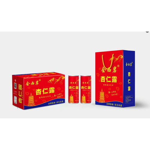 甘肃会宁特产 会西岩杏仁露240ml*20罐