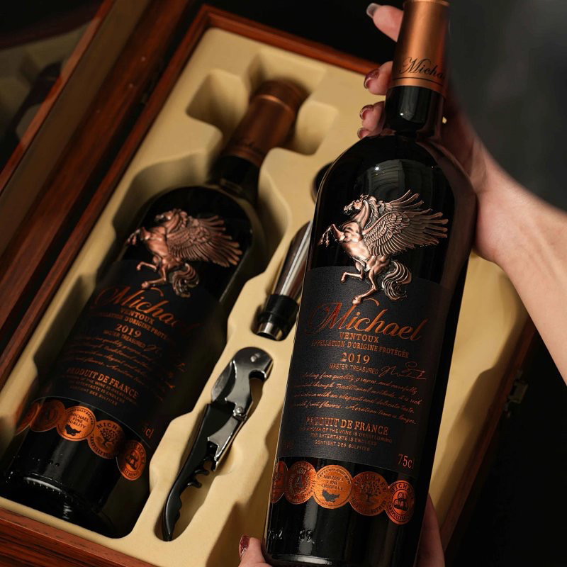 法国进口红酒干红葡萄酒AOP罗纳河谷1978橡木桶珍藏纪念版一箱3瓶