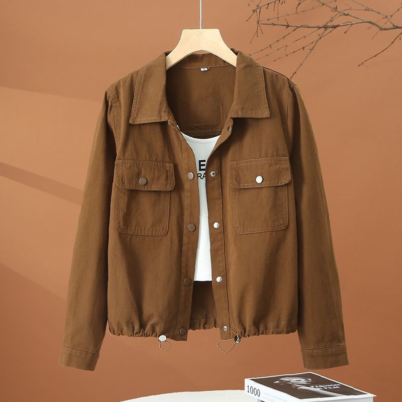 韩版洋气减龄显瘦短外套女长袖秋季新款独特休闲衬衫宽松百搭上衣