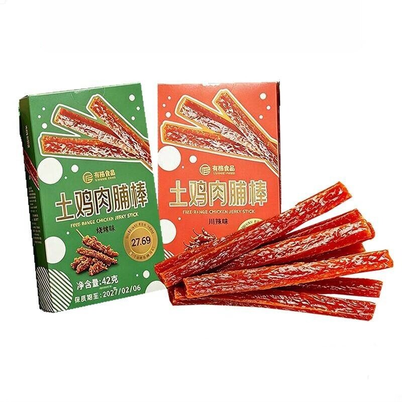 临期特卖有格川辣鸡肉棒42g