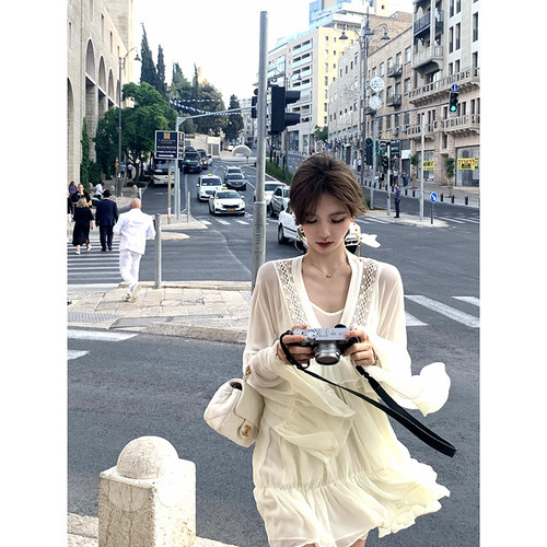 女人味蕾丝连衣裙A字优雅复古