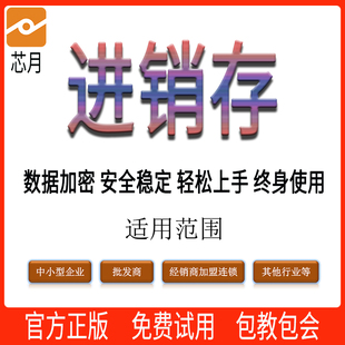 芯月正版开发进销存管理系统软件门店仓库永久出入库财务记账单机
