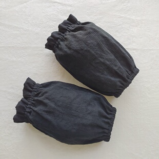 成人全棉袖 头纯棉蕾丝护袖 套防脏袖 羽绒服黑色短袖 筒秋冬季 长款