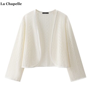 配旗袍开衫 Chapelle复古国风蕾丝披肩外搭女春夏新款 拉夏贝尔